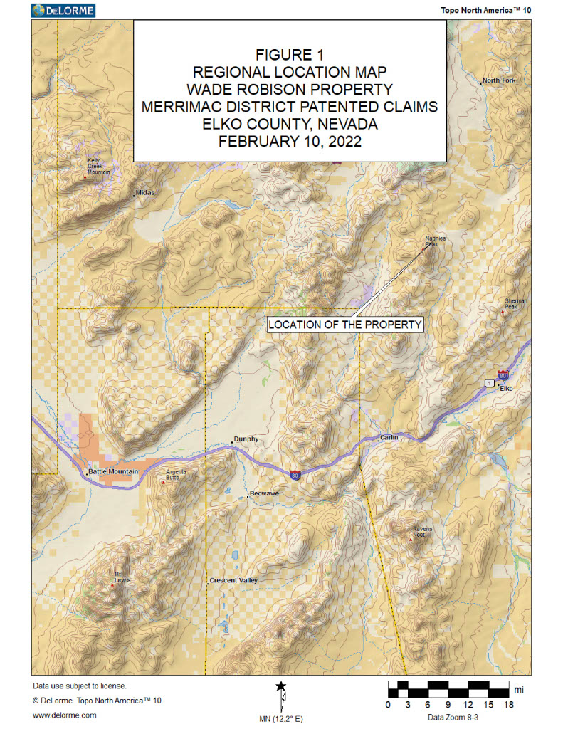 Merrimac Mining Claim for Sale Nevada